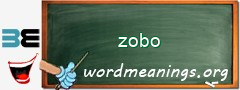 WordMeaning blackboard for zobo